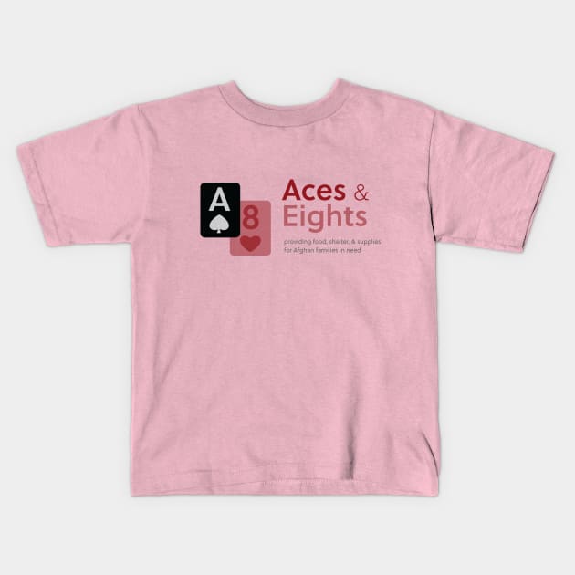 Red Aces and Eights Kids T-Shirt by Aces & Eights 